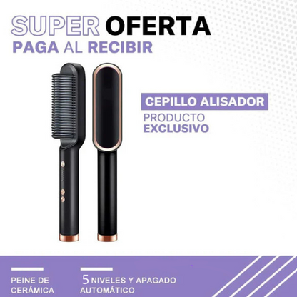GlowLiss Cepillo Alisador 3 en 1 💖