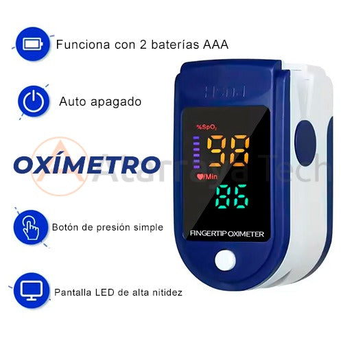 Pack Salud en Casa: Oxímetro + Tensiómetro Digital